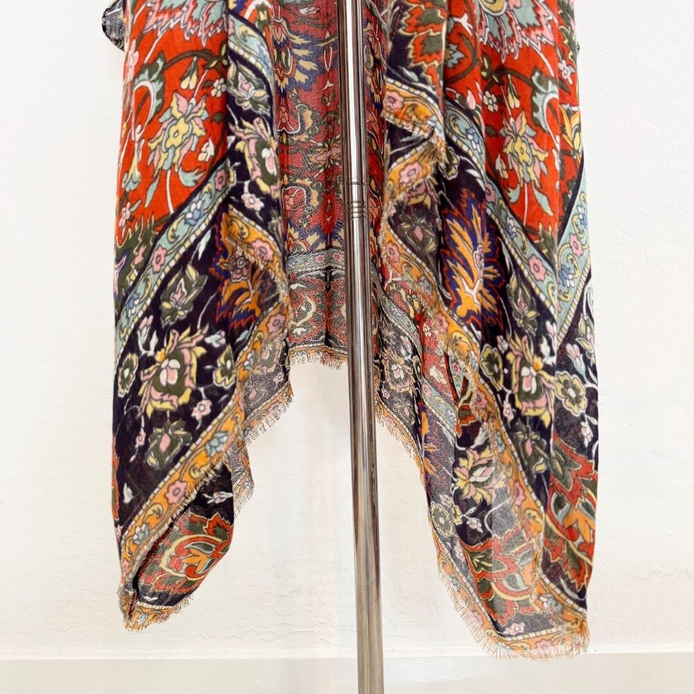 Subtle Luxury Caza Kimono Open Front Coverup Anthropologie Fall Boho Bohemian OS - Picture 5 of 12